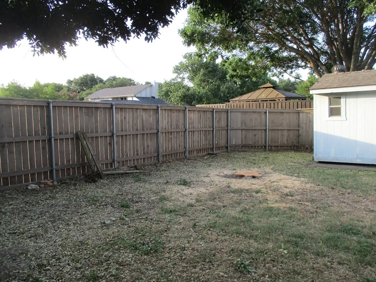 Cleared yard after professional tree removal in Chambersburg